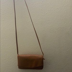 Small Brown leather cross body bag